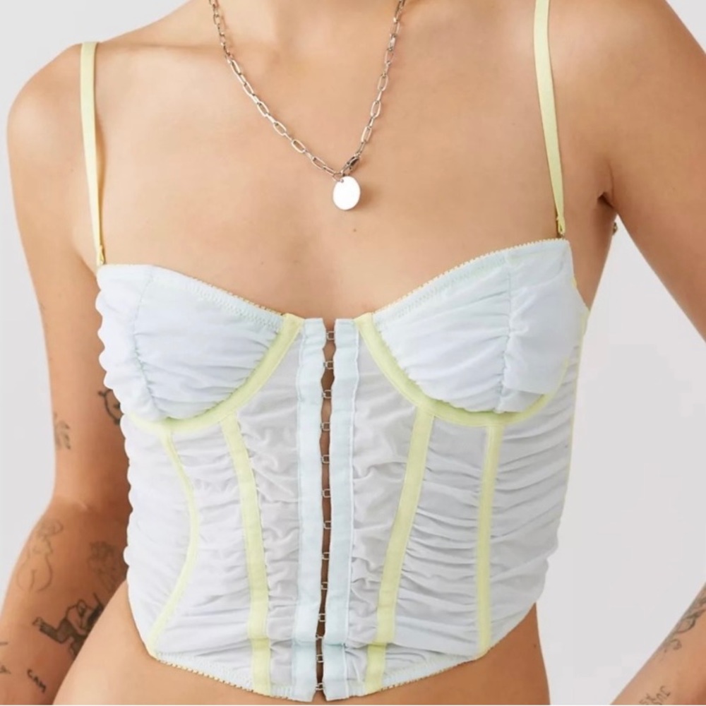 Out From Under Marie Ruched Modern Love Corset | Urban Outfitters Corset Top